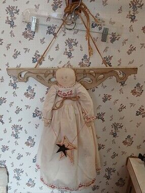 Vintage Large Tender Heart Treasures Angel Rag Doll